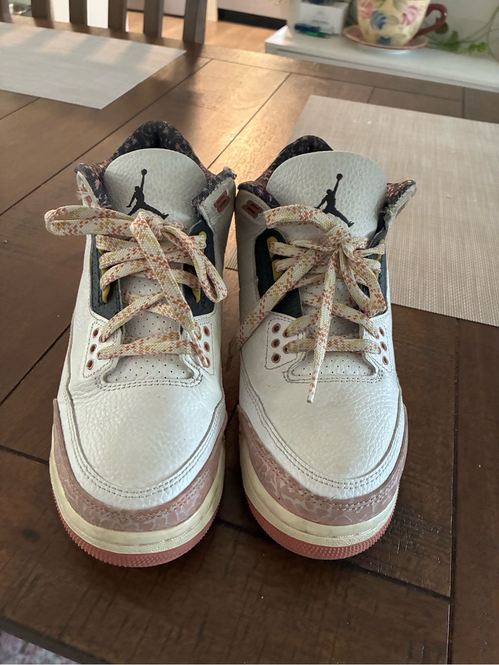 Jordan 3 White And Pink Retro Basketball Shoes